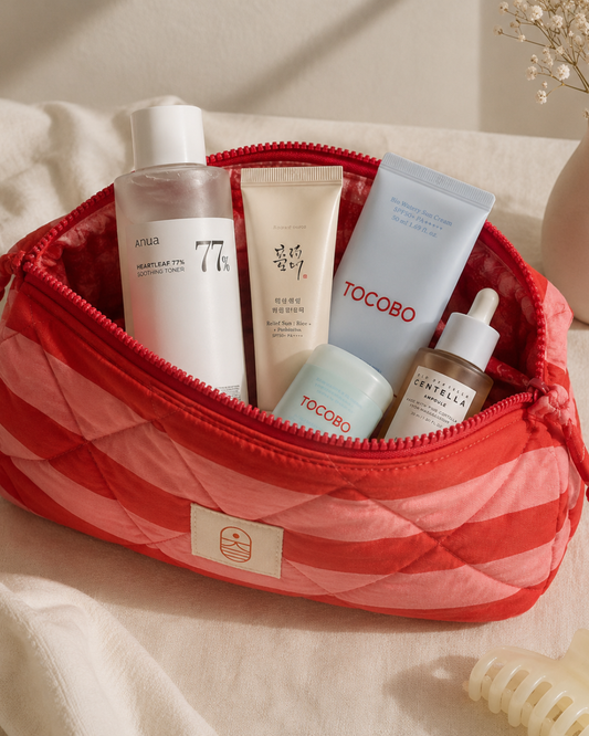Cómo preparar un neceser K-Beauty para viajar este verano